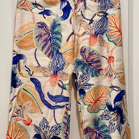 Anthropologie Maeve Floral Patterned Pants - Picture 2 of 7